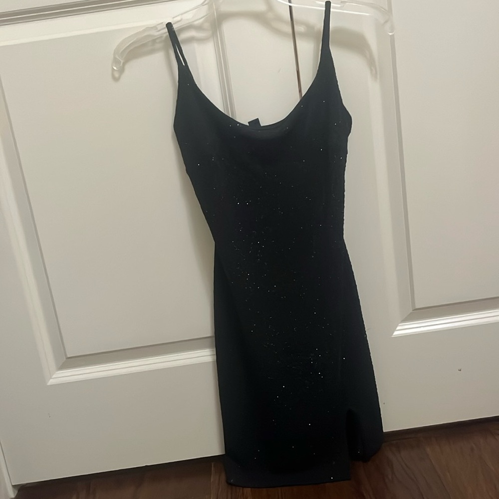 glitter black homecoming dress